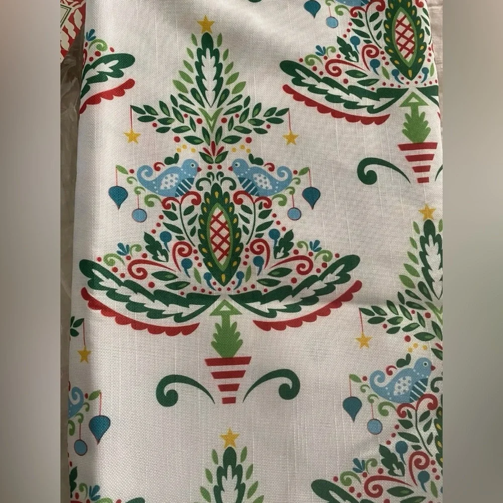 Dena Home PEPPERMINT TWIST Shower Curtain - New Open Bag 72